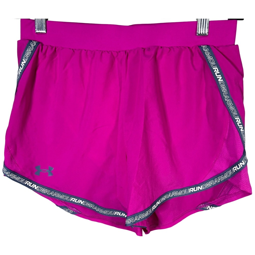 Under Armour HeatGear Pink Running Shorts Women's XS Loose Fit Athletic